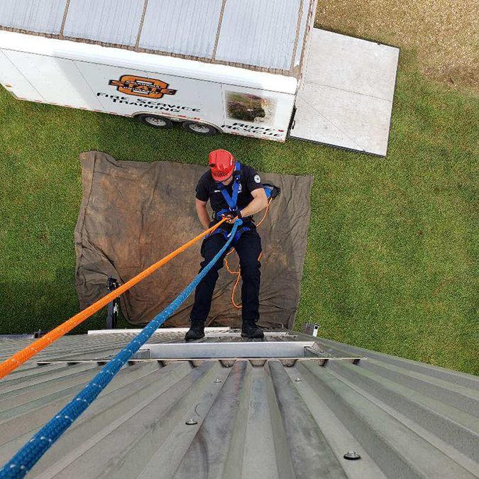 A volunteer firefighter and EMT in Oklahoma, Riley Shepherd is also the assistant fire chief.