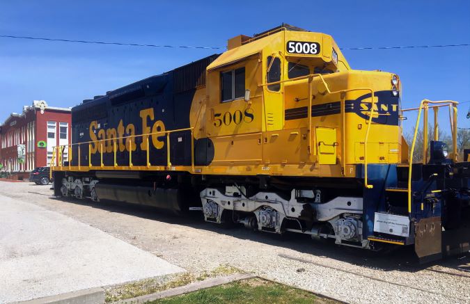 Santa Fe 5008 on display in Marceline, Missouri. 