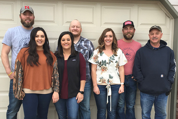 From left: Tyson and Carly Navarro; Miranda and Ryan Idleman; Shelby and Brady Brogan; and Brett Wodke.